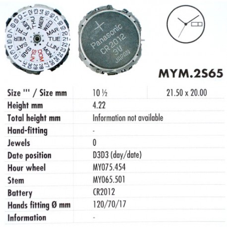 MIYOTA 2S65