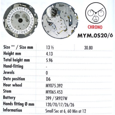 MIYOTA OS20 - D6
