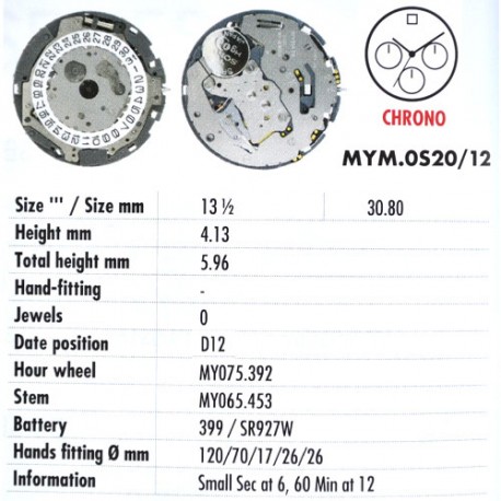 MIYOTA OS20 - 12