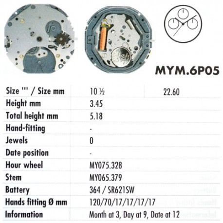 MIYOTA 6P05