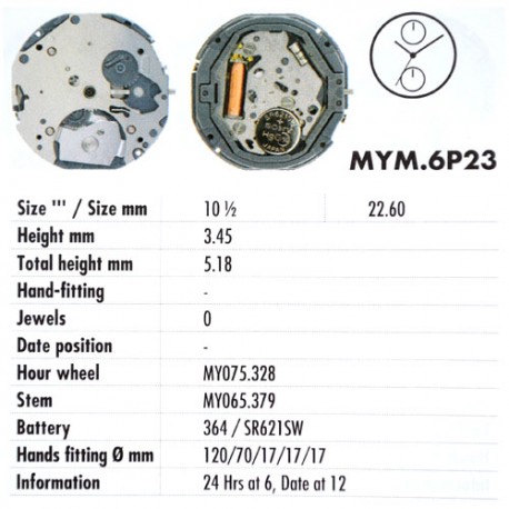 MIYOTA 6P23
