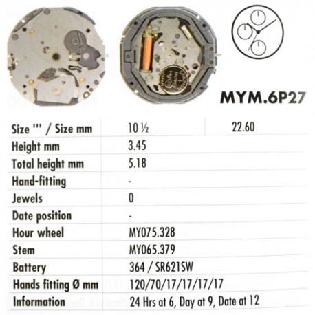MIYOTA 6P27