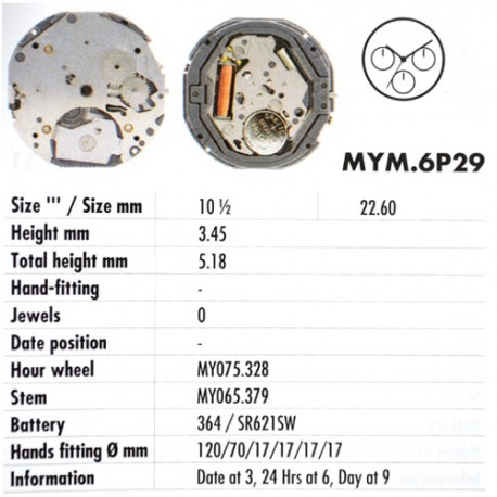 MIYOTA 6P29