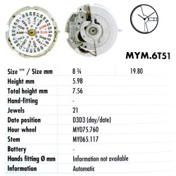 MIYOTA 6T51