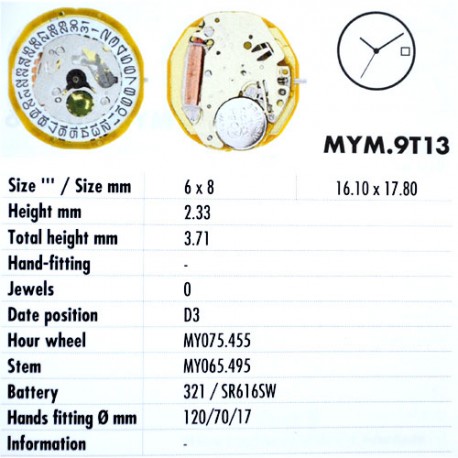 MIYOTA 9T13