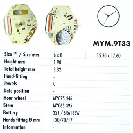 MIYOTA 9T33