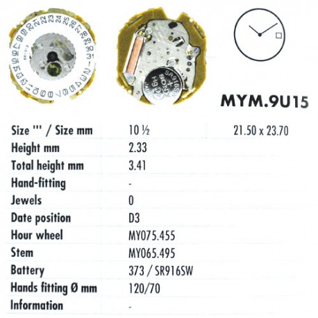MIYOTA 9U15