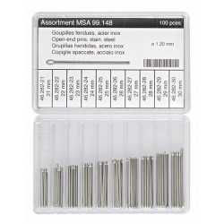 Horotec set iglica za metalne kaiševe 100 komada, Ø 1.20 mm