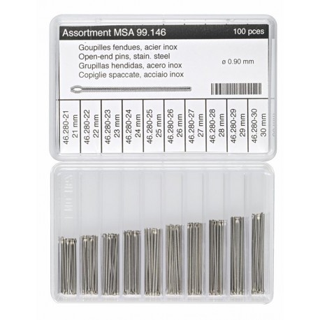 Horotec set iglica za metalne kaiševe 100 komada, Ø 0.90 mm